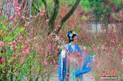 广西南宁园博园山水桃花季启幕 花朝盛典同期上演